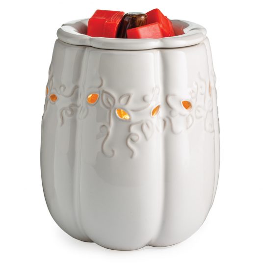 White Pumpkin Illumination fragrance warmer – ghost pumpkin design