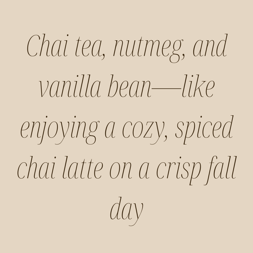 Warm Vanilla Chai 🍂