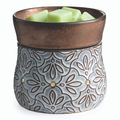 Bronze Floral 2-in-1 Deluxe Wax Warmer (New)