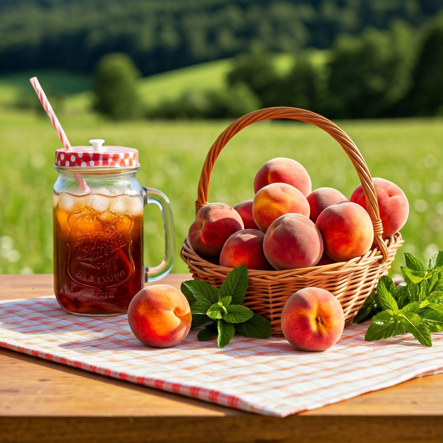 Peaches & Mint wax melt and room spray – fruity and fresh summer scent